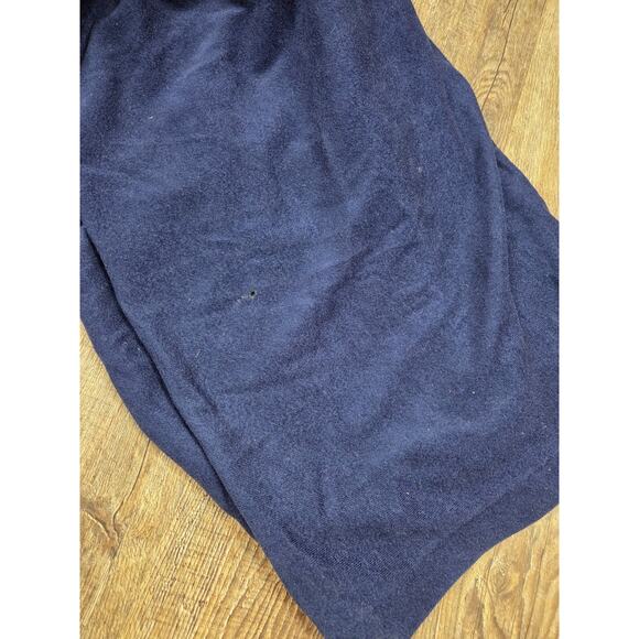 Vintage Navy Blue Cotton Blend Robe - After Hours by Diplomat - One Size - Picture 4 of 4